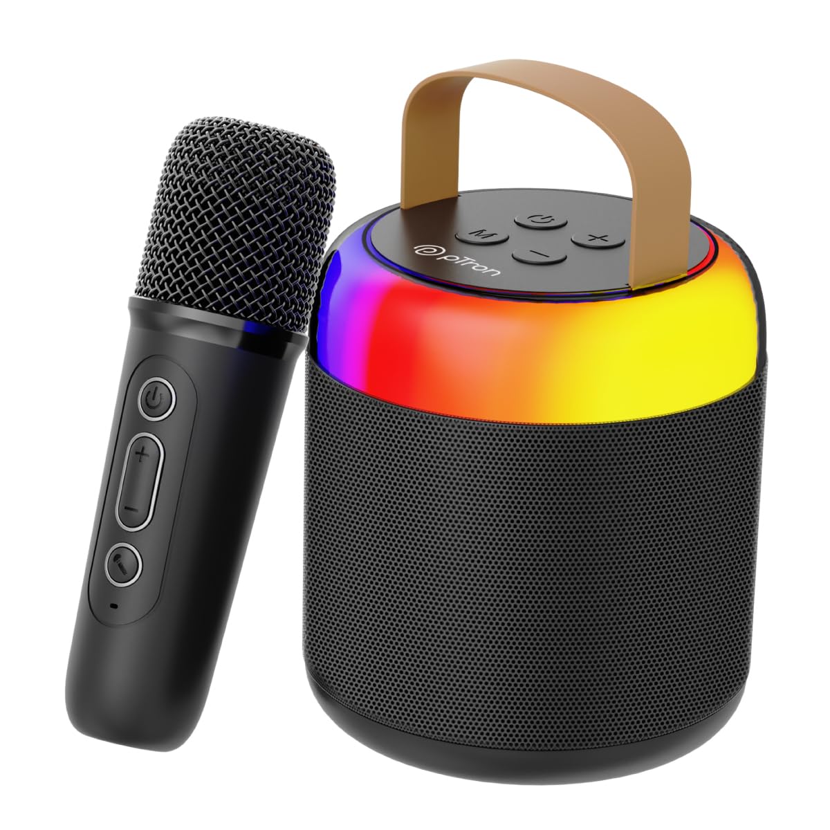 pTron Newly Launched Fusion Bliss 16W Bluetooth Speaker with Wireless Karaoke Mic Type-C Charging Port
